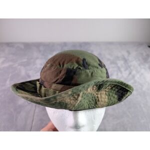 US Military Hat Sun Woodland Camouflage Pattern Type III Boonie Ripstop Camo